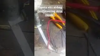 Toyota vitz airbag (srs) steering strip repair #toyota #vitz #steering #airbag #horn #diymechanic