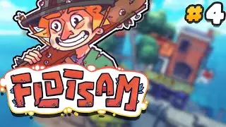 Flotsam Gameplay 2024 - Post-Apocalyptic City Builder On The Ocean - Ep 4