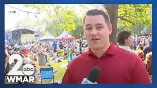 WMAR-2 News' Jeff Morgan live from WTMD First Thursday Festival