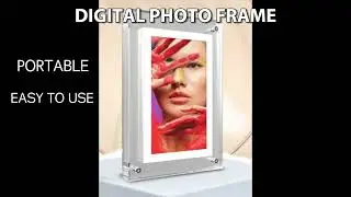 High-Quality Display and Easy Connectivity: SmartyGift&trade; Acrylic Digital Photo Frame