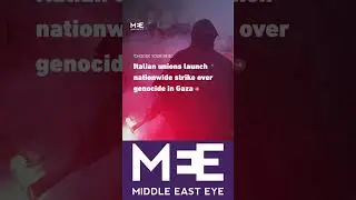 Italian unions launch nationwide strike over genocide in Gaza