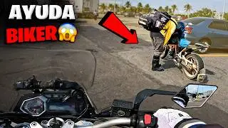 &iexcl;BIKER EN APUROS! Tuve que AYUDARLO en la Ruta 😱🏍️ | Observaciones Diarias