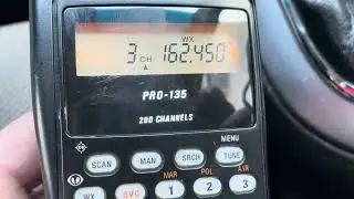 Pro-135 + Hustler UGM Mag Mount 1/4 Wave Antenna VHF Band Opening NOAA WX Freqs 16 July 2024