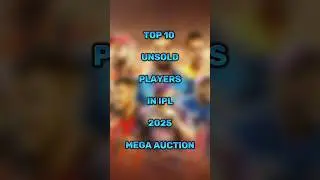 Top 10 Unsold Players In IPL 2025 Mega Auction #ipl #ipl2025 #unsoldplayers