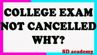 college exam new update in tamil  /semester exam news today in tamil/SD academy