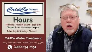 Welcome to CridCo Water Treatment in Miles City Montana