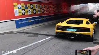 Crazy Supercars in Tunnel! LaFerrari, Aventador S(V), P1, 675LT, M4 GTS, Hurac&aacute;n and Many More! LOUD