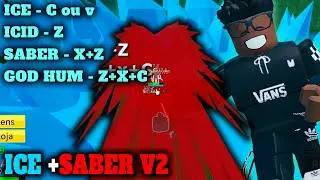 PVP Com ice a melhor Fruta pra PVP +COMBOS DE SABER v2 CDK e RENGOKU