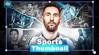 How To desing Sports Thumbnail In Photoshop (ONLY 3 MINUTES !!)