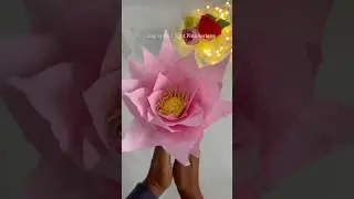 Super Aesthetic Lotus Flower Made with Tissue Paper 🌸