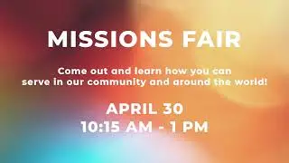 Missions Sunday - Suzanne Hurst (April 2023)