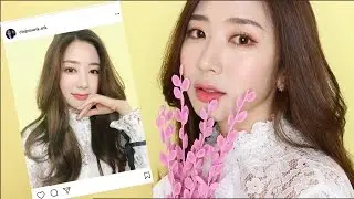 [일명 셀카 사기 메이크업]🌺🌸핑크 코랄 벚꽃 메이크업 / Cherry Blossom Make up 🌸🌺