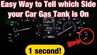 Easy Trick to Tell Which Side Your Cars Gas Tank is on. (One Second)