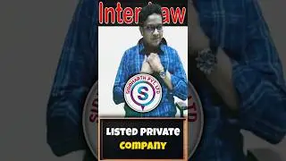 Private Company listing on Stock Exchange | Siddharth Agarwal