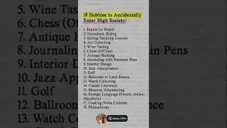 #hobbies#enter#high#society#motivation#inspiration#success#mindset#youtube#shorts#viral#life#facts