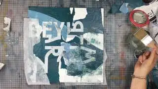 Abstract Collage With Big Letters