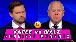 Vance (Trump) vs Walz (Kamala) - FUNNIEST Moments from US VP Debate Highlights