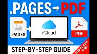 Как преобразовать файл .PAGES в PDF на ПК с Windows | Пошаговое руководство по iCloud