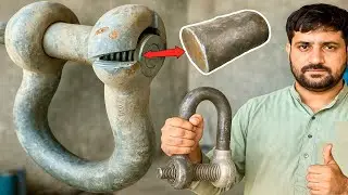 Shackle Hook Restoration Using Scrap Metal 🔧 Broken Shackle Hook Rebuilt Like New