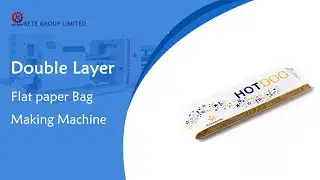 Double Layer V Flat Bottom Food Snack Paper bag Making Machine