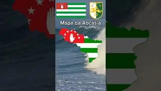 Mapa da Abc&aacute;sia #mapping #mapper #map #mapa #countryballs #geography #asia #europa #shorts