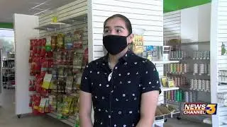 Woman calls 911 on worker for not letting her into Palm Springs store without a mask.mp4