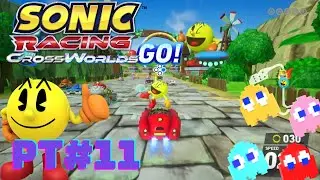 sonic racing crossworlds playhtrough part #11 pac man dlc
