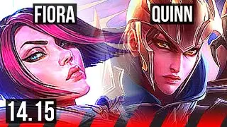 FIORA vs QUINN (TOP) | 72% winrate, 6 solo kills, Dominating | EUNE Challenger | 14.15