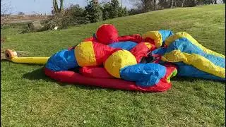 Solar Power Inflating A Bouncy Castle - Solar Green Tech Solar Generator | Portable Power Storage