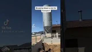 Taking a 22 foot grain bin / silo apart for transport