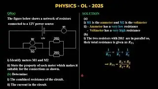 PHYSICS O'LEVEL _ 2025 l Paper 2 l Question 5