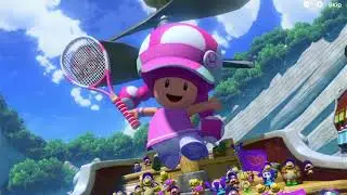 Mario Tennis Aces - Birdo and Toadette (Tennis Outfit) vs Waluigi and Koopa Paratroopa