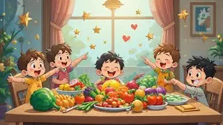 Let&rsquo;s Chop the Veggies | Healthy Veggies Song | Let&rsquo;s Chop Carrot & Cabbage | Healthy Food for Kids