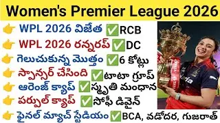 Women Premiere League 2026 || WPL 2026 Sports Current Affairs || Useful for All Competative exams   