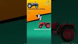 Comparison between Powertrac Euro 42 Plus and Mahindra Yuvo 575 DI #tractor #agriculture #farming