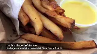 Best Hand-Cut Fries are at Faith's Place, Waianae, Hawaii