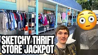 THRIFT WITH ME! SKETCHY THRIFT STORE JACKPOT!