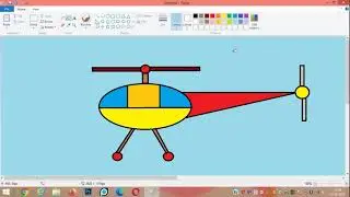 How  to draw a Helicopter in Ms Paint