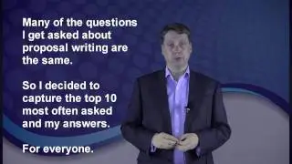 Proposal Writing the Smart Way - FAQ 1