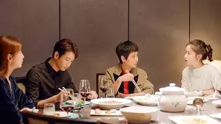 Mistress seduces husband at dinner table, but wife doesn't care at all!