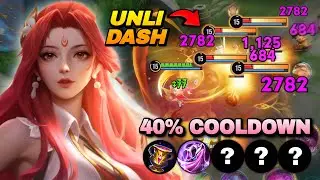 DIAO CHAN UNLIMITED DASH WITH THIS 40% COOLDOWN REDUCTION BUILD! | HONOR OF KINGS
