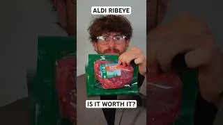 Trying ALDI&rsquo;s Ribeye. Is it worth it? #AldiFinds #Ribeye #SteakReview #BudgetCooking #AJReviews