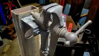 Blacksmith post vise restoration.