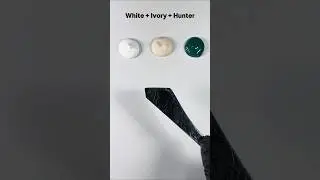 Your Creativity is Limitless: Exploring White, Ivory & Hunter. #colormixing