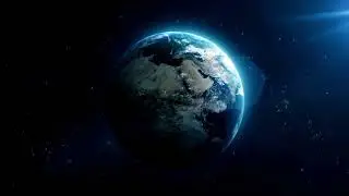 Blue Animated Earth Day Video