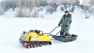Мотобуксировщик Sharmax S500 1450 HP20 ENDURO пробный выезд!