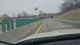 Ride The Wall - drove I-96 west to V.A. Hospital Ann Arbor - thru Construction Zone.