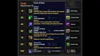 Warlords of Draenor - Druid lvl 100 Talents for Guardian, Feral, Restoration and Balance. WoW