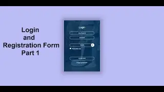 How To Make Login And Registration Form Using HTML CSS | Part 1 Sign In & Sign Up Form Design