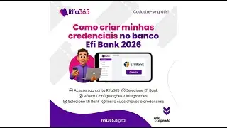Como criar as credencias do banco Efi